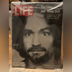 Vintage December 19, 1969 LIFE Magazine Cover Poster Charles Manson